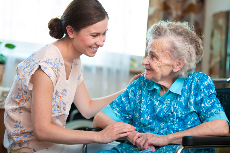 Image of a younger woman with an older woman.